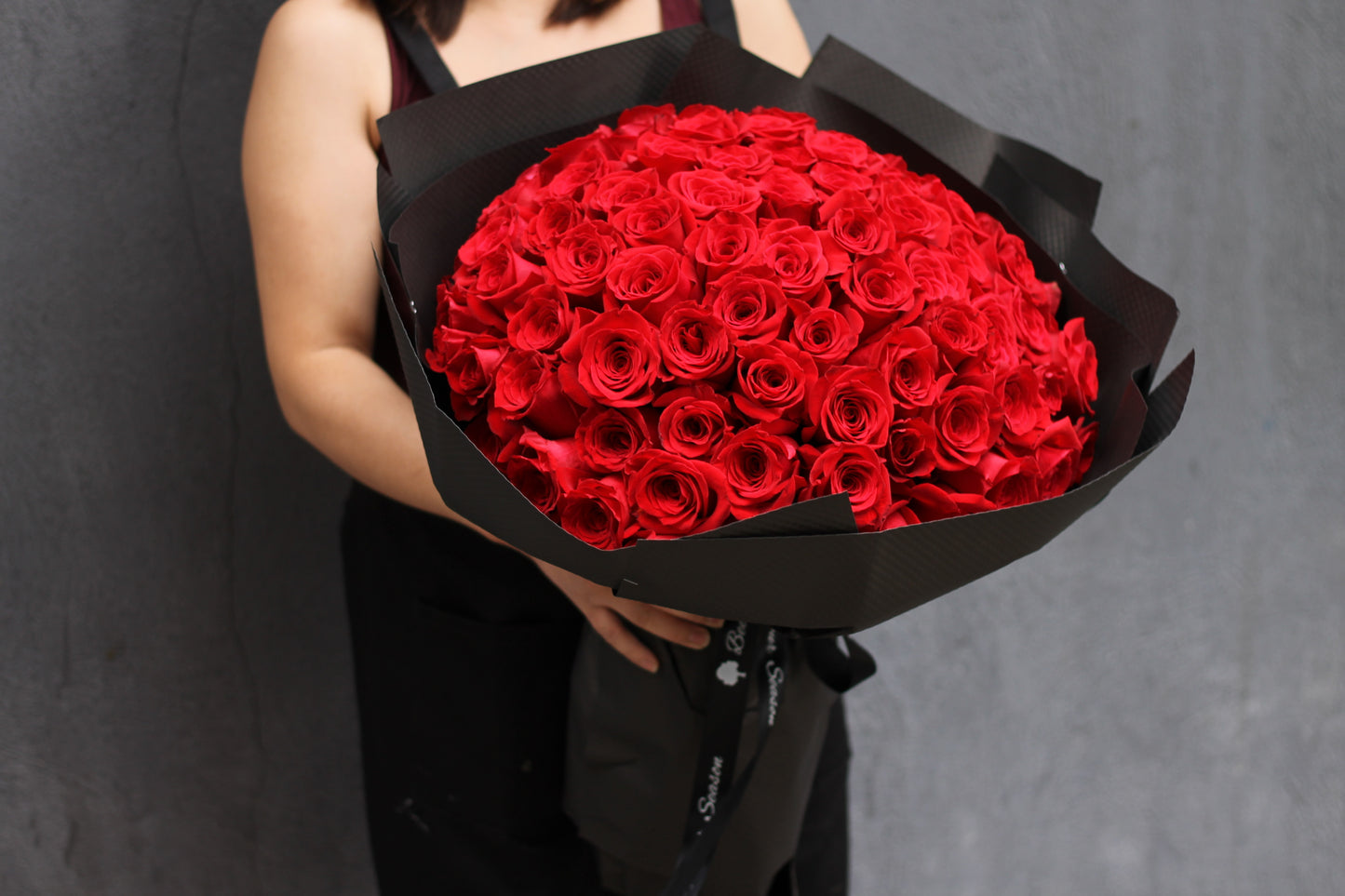 99 RED ROSES FRESH FLOWER BOUQUET-99朵红玫瑰花束