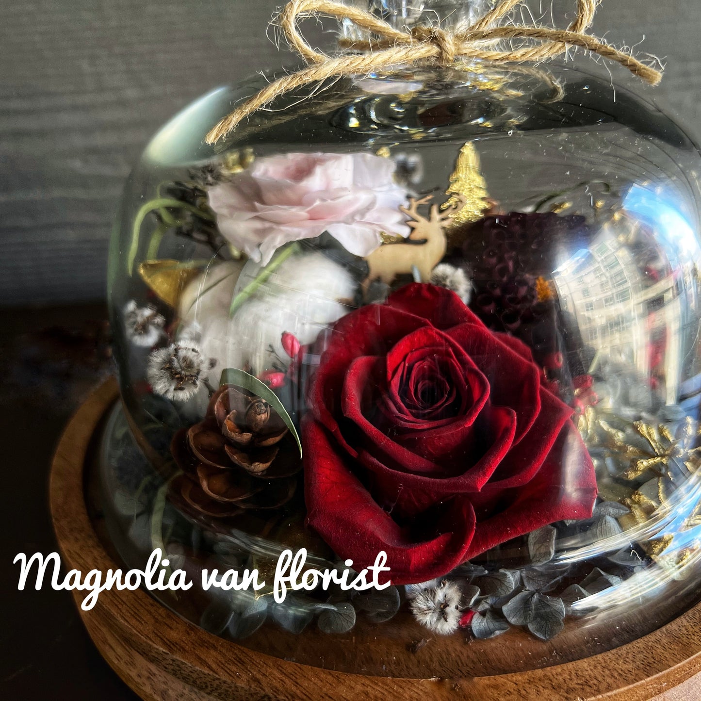 Christmas Collection Preserved Flower Decor-冬日聖誕保鮮花盆景