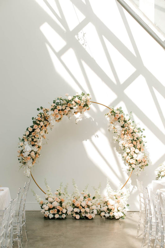 WEDDING-SILK FLOWER FLORAL ARCH